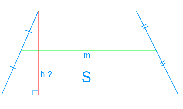Вычисление высоты трапеции 2