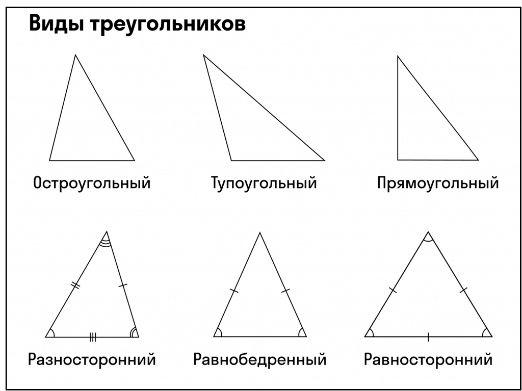 Виды треугольников